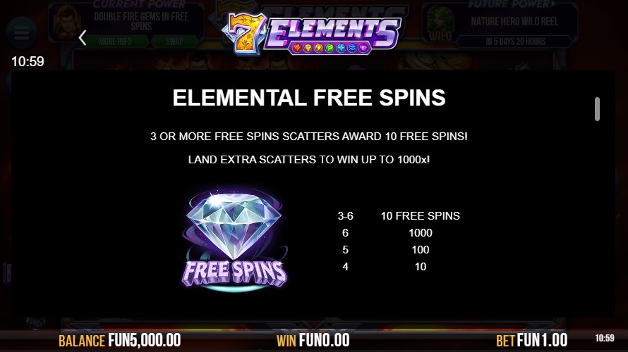 Free Spins of 7 Elements